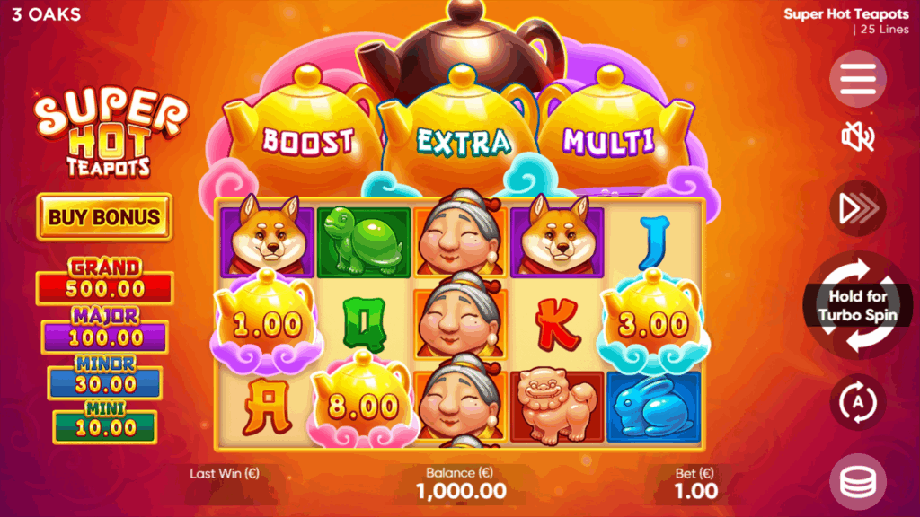 Master Teapot and Multiple Bonus Paths