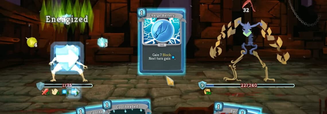 Combat screen in Slay the Spire
