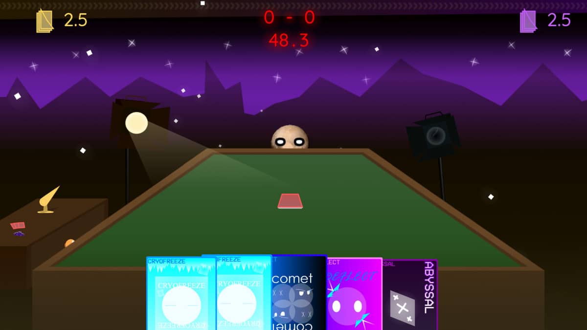 A Kuiper Roulette match showing the player’s hand of ability cards during a tense duel