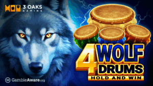 3 Oaks Gaming launches 4 Wolf Drums slot
