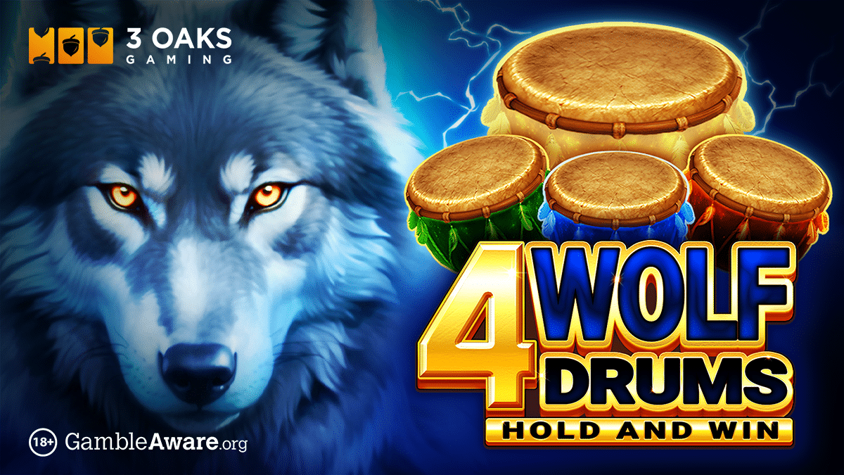 3 Oaks Gaming launches 4 Wolf Drums slot
