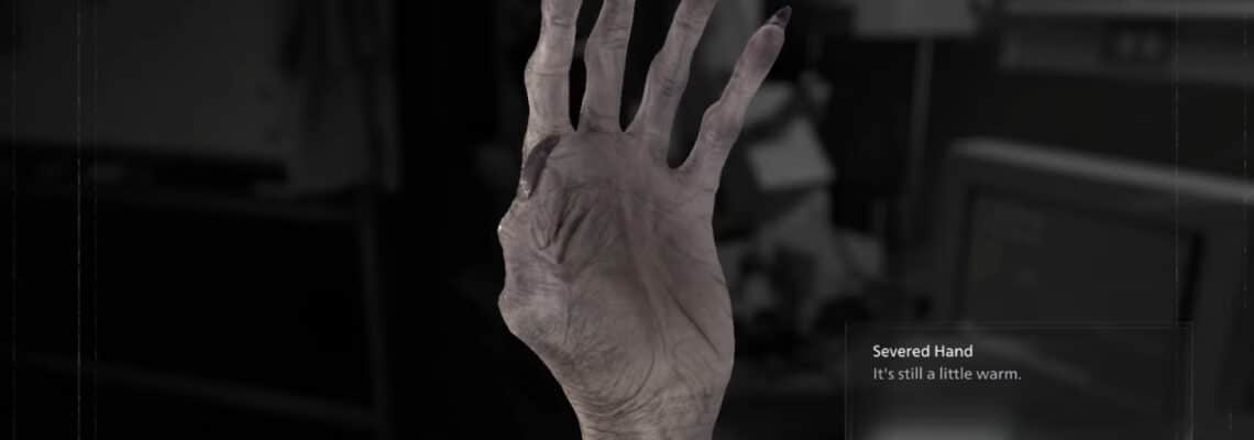 resident evil requiem severed hand