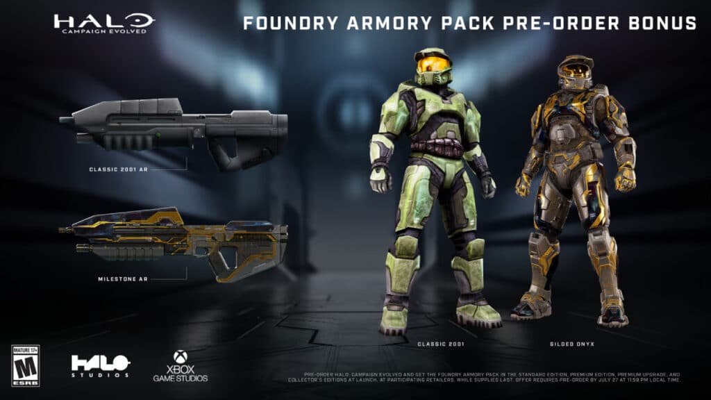 halo campaign evolved pre order bonus foundry pack